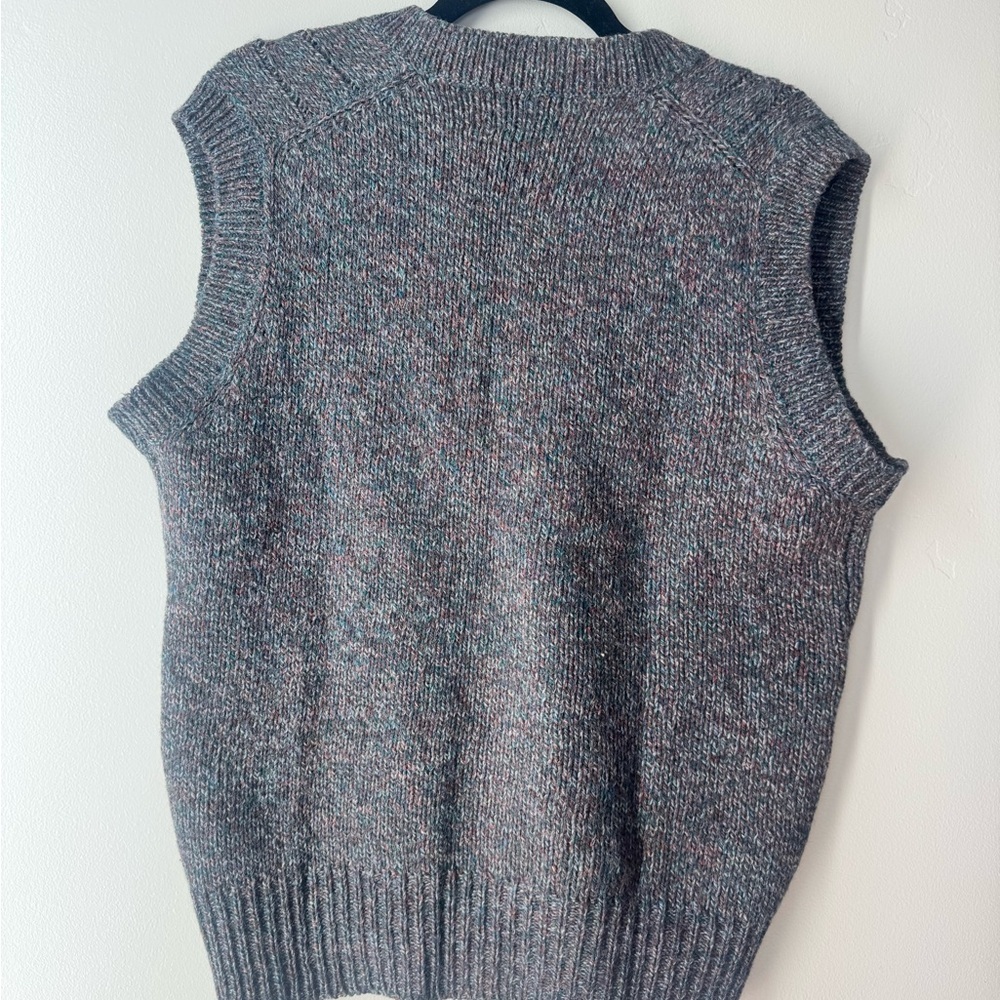 Vintage Boston Traders Wool Cable Knit Sweater Vest XL Coastal Grandma Scandi - Picture 4 of 4